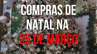 Compras de Natal na 25 de Março.