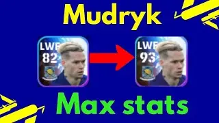 Mudryk Max Upgrade in efootball mobile • pesmobile • Mudryk max stats and rating