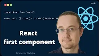 [1] React scaffold project, first component course part1 