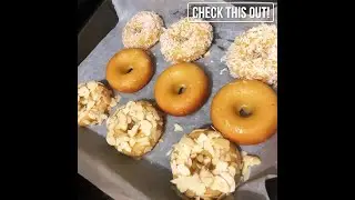 How to Make Low-Carb Doughnuts (with Almond slices, Coconut and Glazed).