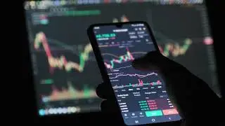 crypto trading in smartphone Stock Video for free #copyrightfree