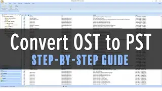 How To Convert OST To PST Tutorial - Stellar Phoenix OST to PST