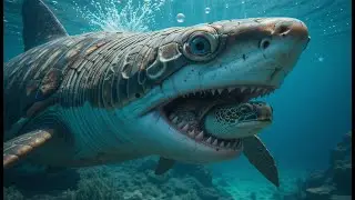 Tiger Shark catches its favorite meal the Sea Turtle