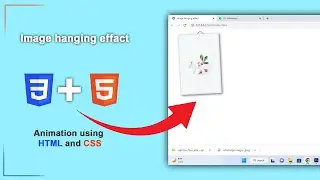 Image Hanging Effact using HTML and CSS || Creating an Image Hanging Effect using HTML and CSS