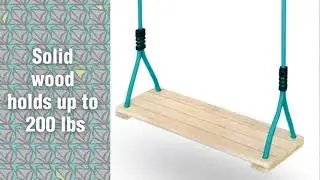Slackers Classic Wooden Swing for Kids