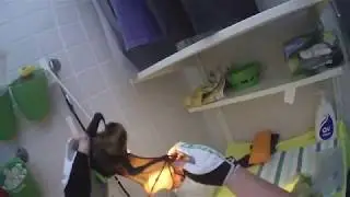 Newly rescued flying-fox baby:  this is Lexi