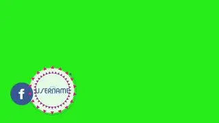 Facebook follow button green screen animation
