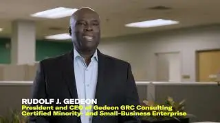 MWBE Certification Testimonial by Rudy Gedeon, President and CEO of Gedeon GRC Consulting