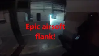 Epic airsoft flank past enemy spawn! At Gamepod Combat Zone.