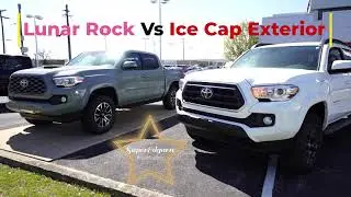 2023 Toyota Tacoma: Lunar Rock vs Ice Cap Exterior.