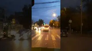 "Под шквалом дождя" Вечерняя поездка на Mercedes-BenzО405#екатеринбург #подпишись #405