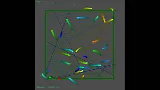 Realistic simulation of 2D decentralized drone traffic with heterogeneous travel speed (2-32 m/s)
