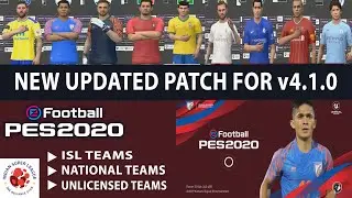 Pes 2020 Mobile v4.1.0 Snow Patch (AIO) | ISL Teams | National Teams | Real Madrid, Liverpool & More