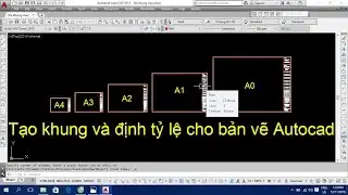 Video 13: Teaching Autocad drawing - Creating frames, scaling for Autocad drawings