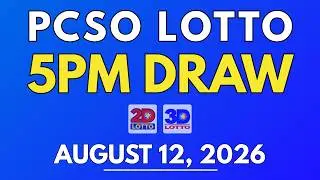 PCSO Lotto Result Today August 12, 2026 | 5PM LIVE Results