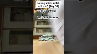 Rolling 2D20 until I roll a 40 (Day 37)