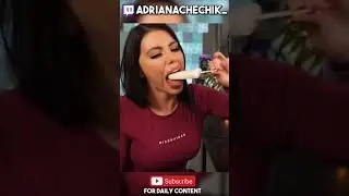 Adriana Chechik sucking on twitch 😲