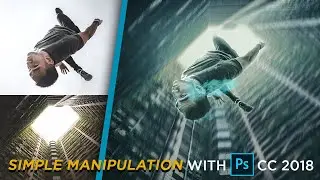 Tutorial Photoshop | Falling Down Photoshop Manipulation | Simple Photo Manipulation