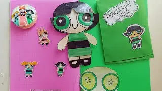 Powerpuff girls kağıt squishy bebek| Diy Powerpuff girls kağıt bebek| Diy Paper
