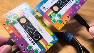 Link cable on capacitive touch pcb cassette tape game system