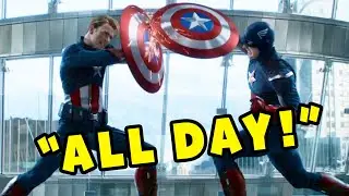 254 Seconds of CAPTAIN AMERICA Doing it 