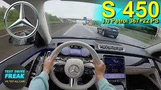 2023 Mercedes Benz S 450 367+22 PS HIGH SPEED AUTOBAHN DRIVE POV