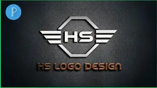 Make professional HS logo within a minute |Professional Logo Design | How to make logo on pixellab