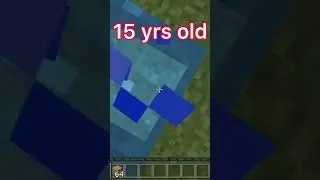 Water bucket MLG’s at different ages (worlds smallest violin) #shorts #minecraft