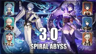 Genshin Impact - Ayato Freeze & Raiden National - Spiral Abyss 3.0 - Floor 12!