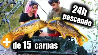 CARP FISHING PESCA de CARPAS a fondo (24 horas pescando carpas) CEBOS y consejos de PESCA