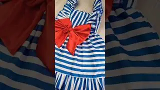 Vestido Marinero y lazo Rojo te va a encantar #coserfacil #manualidades #coser #diy