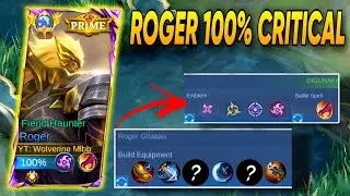 ROGER BUILD CRITICAL PALING WORTH IT‼️ DAMAGENYA BIKIN MUSUH KOCAR KACIR