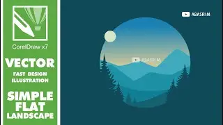 Corel Draw x7 - Draw a Flat Landscape