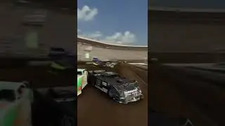 NASCAR heat dirt flip #nascar #flip #bigcrashes #nascarcrashes #nascarheat5