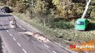 Twee gewonden bij frontale aanrijding op de Luttenbergerweg in Haarle