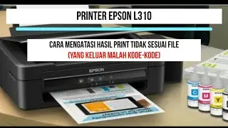 printer epson L310 error hasil print tidak sesuai yang keluar kode-kode tidak jelas
