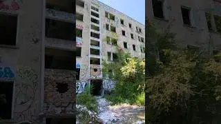 Das Verlassene Gebäude der russischen Besatzung im Wald