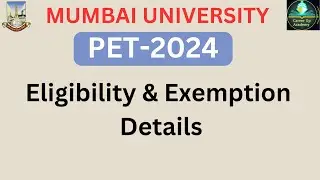 PET 2024 | Eligibility & Exemption    #petexam #pet2024 #exam