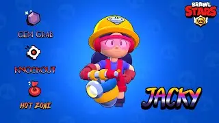 Brawl Stars | Gem Grab, Knockout and Hot Zone (Brawl-O-Ween) | Jacky - Game Play 🔥🔥🔥