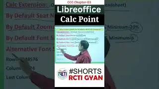 Libreoffice Calc | #libreoffice #youtubeshorts #ccc #liveclass #shorts #ytshorts #reels