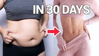 8 min standing beginner friendly flat belly workout🔥 NO JUMPING, NO EQUIPMENT