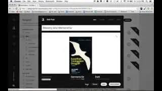 How to publish a blog post in squarespace