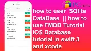 how to user SQlite DataBase || FMDB tutorial in swift 3 and xcode PART : 2