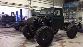 Mog Axle Landrover Test Drive on 44 inch Tires
