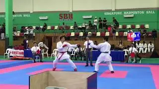 39th Karate-Do Goju-Kai Singapore International Championships Alwyn Batican Kumite Highlights