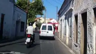Narrow and dangerous streets of Rhodes (HD)