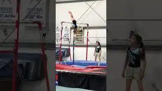 High Bar Fly Away! 😲Gymnastics Warm Up Time! #shorts #gymnast #gymnastics