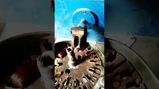 Ceiling fan winding aluminium wire #shorts #youtubeshorts