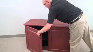 Audio Visual Furniture: CR2050EX - комод для AV-оборудования, 2 двери