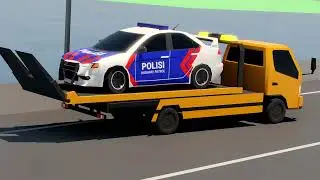 Traffic Accident - Low poly blender animation